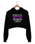 Quirkipedia Warning: Feminist Content Inside Feminism Feminista, Womens Crop Hoodies